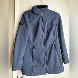 Roots 73 Navy Blue Jacket Women’s Small Fleece Lined Style 99408 Stand Up Collar